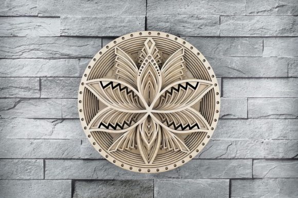 Download Layered Mandala, Cut File, 3D Lotus - Premium Resources