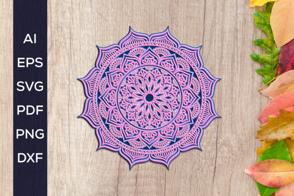 Download 3D Layered Mandala &ndash; Multilayer Cut File - Layered mandala Collection
