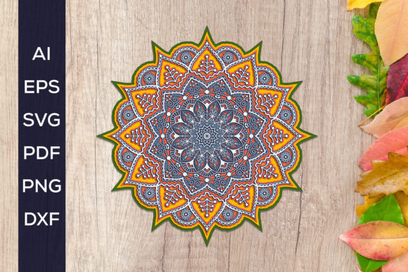 Download 3D Layered Mandala Art &ndash; Multilayer Cut - Layered mandala Collection