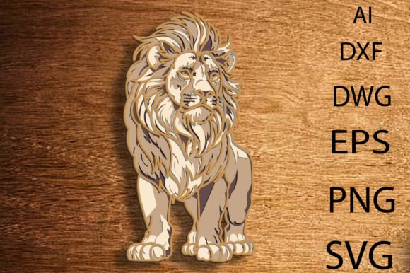 Download Lion Layered Mandala Svg LASER CUT FILES - Premium Bundle