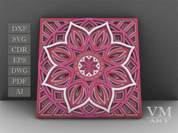 Download Flower Mandala SVG, Layered Mandala SVG - Layered mandala Collection